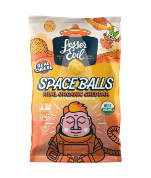 Real Organic Cheddar Space Balls
